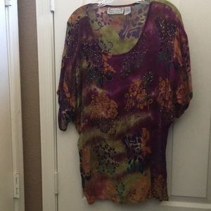 FINAL MARKDOWN Jane Ashley embellished top medium